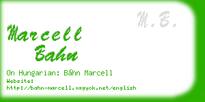 marcell bahn business card