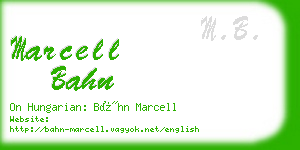 marcell bahn business card